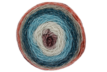 Load image into Gallery viewer, King Cole Curiosity DK Wool / Yarn Cake Self Striping Knitting - Acrylic - 150g