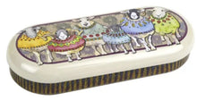 Load image into Gallery viewer, Emma Ball Spectacles Glasses Case Sunglasses Felt Lined Metal Tins