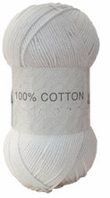Load image into Gallery viewer, Cygnet 100% Pure Cotton DK Wool Yarn in 20 colours 100g
