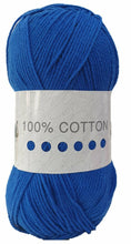 Load image into Gallery viewer, Cygnet 100% Pure Cotton DK Wool Yarn in 20 colours 100g