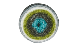 Load image into Gallery viewer, King Cole Curiosity DK Wool / Yarn Cake Self Striping Knitting - Acrylic - 150g