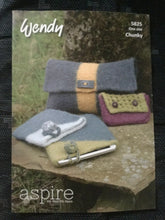 Load image into Gallery viewer, Chunky knitting pattern - Wendy 5825 - Felted bag, purse & tablet cover