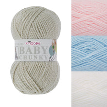 Load image into Gallery viewer, King Cole Big Value Baby Chunky Wool Yarn Knitting Premium Acrylic 100g