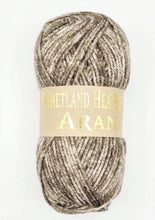 Load image into Gallery viewer, Woolcraft Shetland Heather Aran Soft Knitting Yarn / 25% Wool 100g