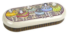 Load image into Gallery viewer, Emma Ball Spectacles Glasses Case Sunglasses Felt Lined Metal Tins