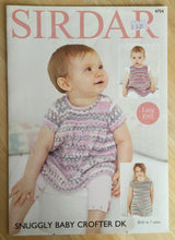 Load image into Gallery viewer, Sirdar DK Knitting Pattern 4754 - Baby/Children’s Dresses - 16-26 ins