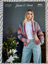 Load image into Gallery viewer, James C Brett DK double knitting pattern JB921 - Ladies Cardigan 32-50 ins