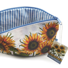 Load image into Gallery viewer, Emma Ball - Zipped Pouch bag Sewing knitting crochet make-up - Sunflowers