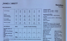 Load image into Gallery viewer, James C Brett DK pattern JB825 Childs Sweaters in Partytime Stripes DK 22-30 in
