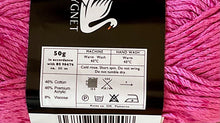 Load image into Gallery viewer, Cygnet Cottony DK Cotton Blend Double Knit Yarn - Candy Pink - #587