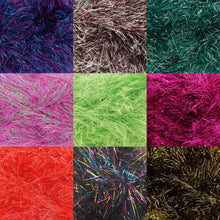 Load image into Gallery viewer, King Cole Tinsel Chunky Eyelash Knitting Yarn Sparkly Glitter Craft Wool 50g