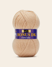 Load image into Gallery viewer, Sirdar Hayfield Bonus DK Knitting/Crochet Wool/Yarn Pack 5 x 100g Champagne