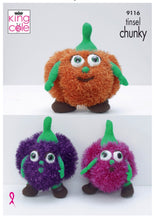 Load image into Gallery viewer, Knitting Pattern 9116 King Cole Tinsel Chunky - Pumpkins