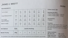 Load image into Gallery viewer, James C Brett Chunky knitting pattern JB086 Girls Jacket 20-30 ins