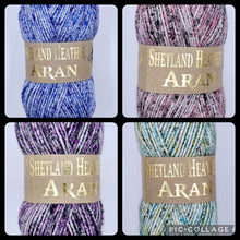Load image into Gallery viewer, Woolcraft Shetland Heather Aran Soft Knitting Yarn / 25% Wool 100g