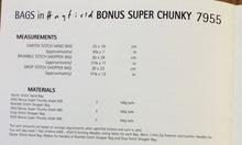 Load image into Gallery viewer, Hayfield Bonus Super Chunky Knitting Pattern 7955 - Easy Knit - Bags