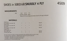 Load image into Gallery viewer, Sirdar Snuggly 4ply Crochet pattern 4509 - Shoes - Birth-2 years