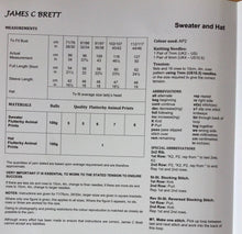 Load image into Gallery viewer, James C Brett super chunky knitting pattern JB332 Ladies Sweater & Hat 28-46 ins