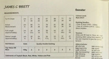 Load image into Gallery viewer, James C Brett DK double knitting pattern JB194 - Christmas Sweater 20-30 ins