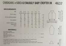 Load image into Gallery viewer, Sirdar DK Knitting Pattern 4637 - Cardigans - 16-26 ins