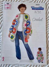 Load image into Gallery viewer, King Cole CROCHET PATTERN 6233 Granny Square Coatigans For Toastie Yarn