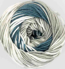Load image into Gallery viewer, King Cole Fjord DK wool yarn self patterning mock fair-isle 100g Sortland
