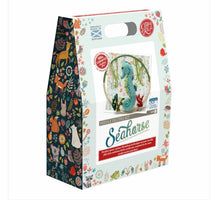 Load image into Gallery viewer, The Crafty Kit Company 'Seahorse' Needle Felting Kit