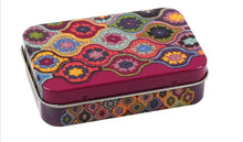 Load image into Gallery viewer, Mini Rectangular Hinged Tin - Mystical Lanterns by Janie Crow