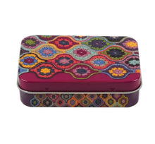 Load image into Gallery viewer, Mini Rectangular Hinged Tin - Mystical Lanterns by Janie Crow