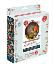 Load image into Gallery viewer, The Crafty Kit Company Pumpkins in a Hoop Needle Felting Kit