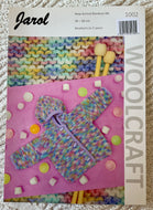 Jarol DK knitting pattern 1002  - Baby & Toddler’s  Hooded Jacket  14-22 ins