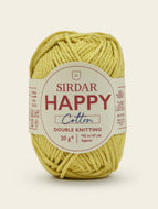 Sirdar Happy Cotton DK Knitting/Crochet Wool/Yarn 20g Buttercup 771