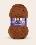 Sirdar Hayfield Bonus DK Kntting/Crochet Wool/Yarn 100g Acrylic Hazelnut