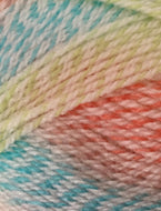 King Cole Melody DK Acrylic Self Striping Baby wool / yarn 100g Fizz