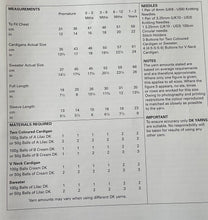 Load image into Gallery viewer, UKHKA DK knitting pattern 167 - Babies Cardigans &amp; Sweater 12-22 ins
