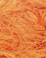 King Cole Moments DK 50g Faux Fur Eyelash Knitting Wool/Yarn - Fluorescent Orange