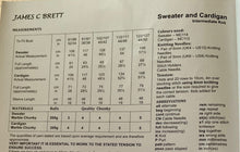 Load image into Gallery viewer, James C Brett Chunky knitting pattern JB841 Ladies Cardigan &amp; Sweater 32-50 ins.
