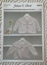 Load image into Gallery viewer, James C Brett DK Knitting pattern JB373 Baby Cardigan &amp; Sweater 12-20 in
