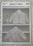 James C Brett DK Knitting pattern JB373 Baby Cardigan & Sweater 12-20 in