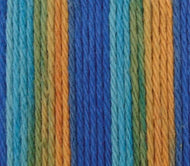 Lily Sugar ‘n Cream Cotton Knitting Wool/Yarn -  Capri Ombre - 56.7g