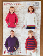 Hayfield DK Knitting Pattern 7256 - Family Hoodies 24-46 ins