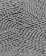 King Cole Cotton Socks 4 Ply Sock Wool Yarn - Grey - 100g 