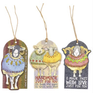 Emma Ball Crafting Tags - (Pack Of 12) - Sheep in Sweaters
