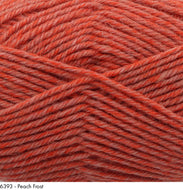 King Cole Merino Blend DK Superwash Wool 50g - Peach Frost 