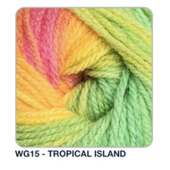 Wendy GIGGLES DK Acrylic Multicolour Multi-tonal Baby Knitting Yarn 100g WG15