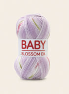 Hayfield Baby Blossom DK Knitting Crochet Yarn Wool 100g Little Lavender 
