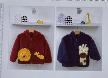 Load image into Gallery viewer, James C Brett Chunky Knitting Pattern JB833 Hoodie in Flutterby Chunky 16-26ins
