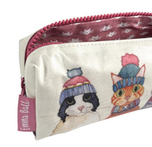 Load image into Gallery viewer, Pencil case, notions case, pouch - Cats in Hats by Emma Ball
