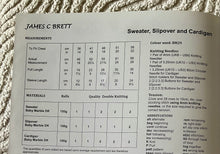 Load image into Gallery viewer, James C Brett DK Knitting pattern JB441 Baby Sweater, Slipover, Cardigan 14-22in
