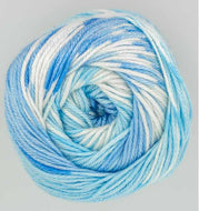 King Cole Fjord DK wool yarn self patterning mock fair-isle 100g Tromso